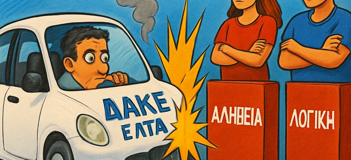Η μονοσωματειακή Παράταξη της ΔΑΚΕ ΕΛΤΑ -τράκαρε- πάλι με την αλήθεια και τη λογική